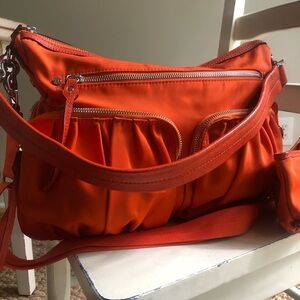 MZ Wallace Hayley Nylon with Italian Leather Tote Bag